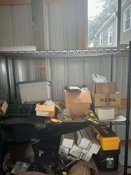 Automotive Parts and Accessories Lot Including Air Vent Panel, Bushings, and Light Covers