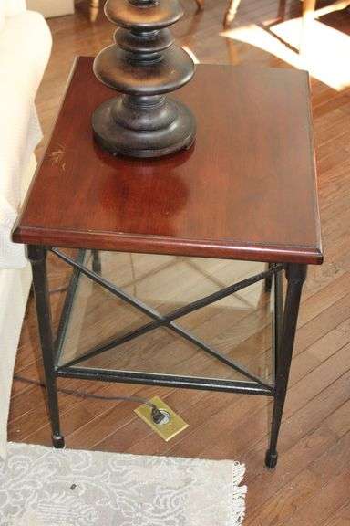 Wood & Iron Side Table