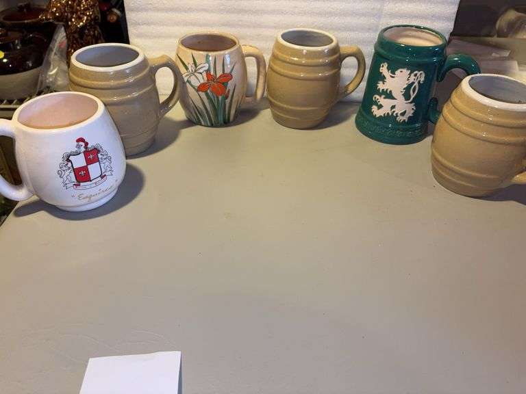 6 beer steins