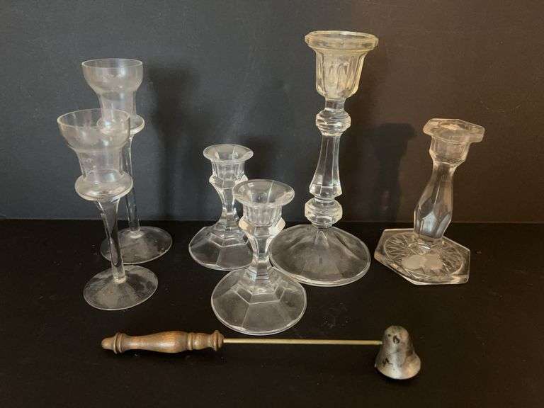 Glass Candlesticks