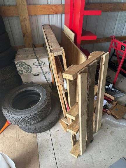 Stack of Wooden Pallet Panels and Boards