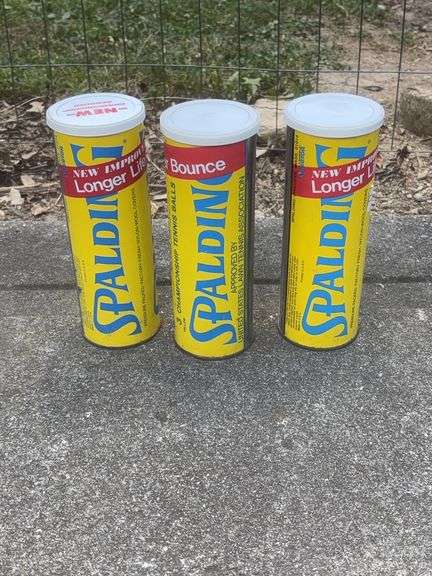 3 Cans Spalding Tennis Balls