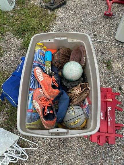 Sports Equipment and Small Red Berlin Sport Sled