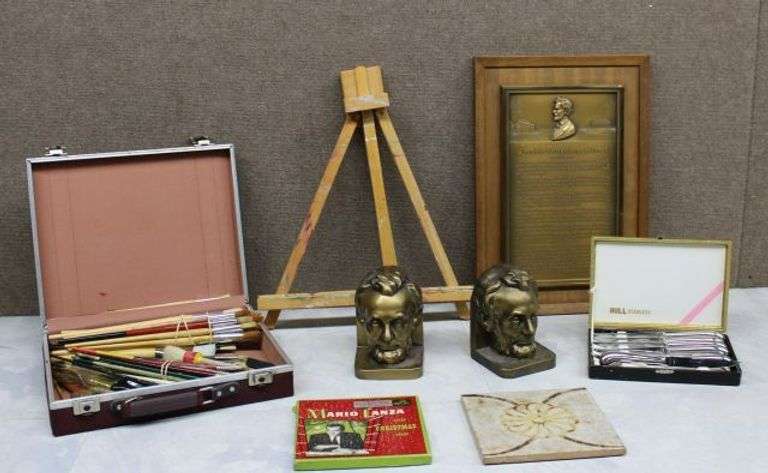 Vintage Art Supplies, Decorative Items, and Memorabilia