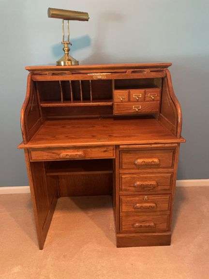 Rolltop Oak Desk