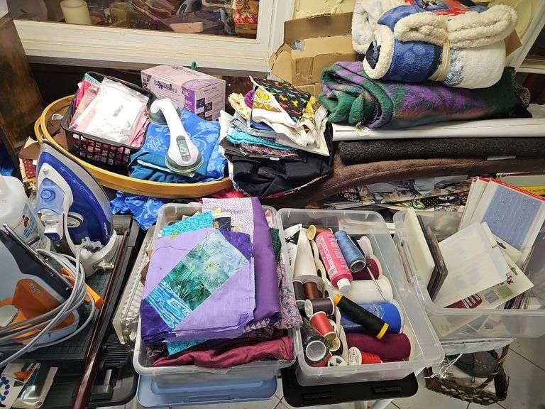 TONS of Fabric, Thread, & Crafts