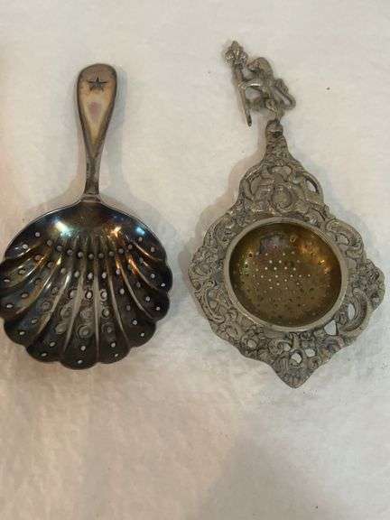 Antique Metal Spice Strainers