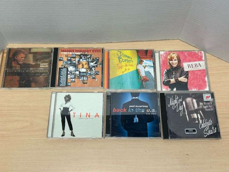 Paul McCartney, Tina Turner, Jimmy Buffett, Reba & More CD Collection – 7 Titles