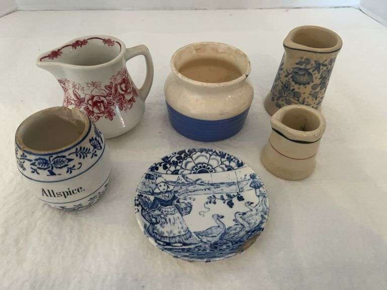 Antique Stoneware Creamers & More