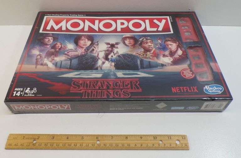 New Hasbro "Stranger Things" Netflix Monopoly Board Game.