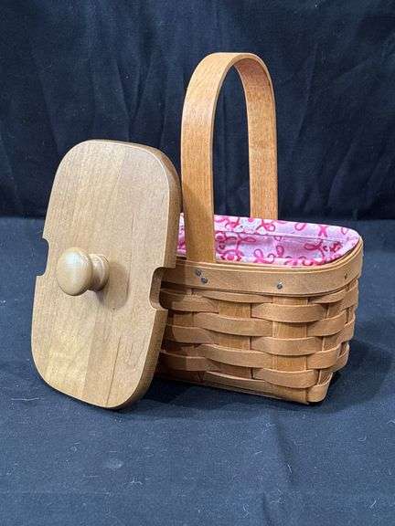 Longaberger Basket Liner and Lid -So Cute