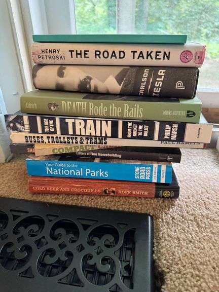 Eight Books on Transportation, National Parks, and Memoirs