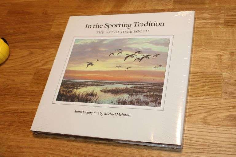 In the Sporting Tradition: The Art of Herb Booth – Oversized Sporting Art Book – 11‑1/4" W (with Dus