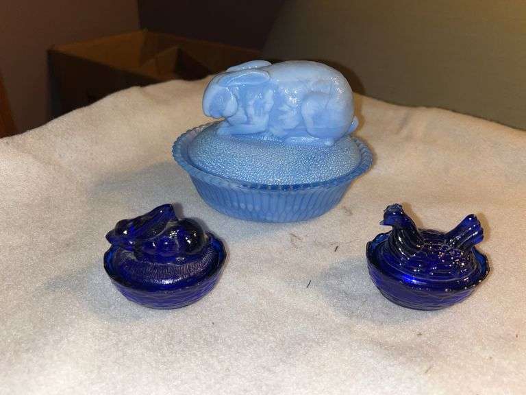 Nesting Rabbits & Hen