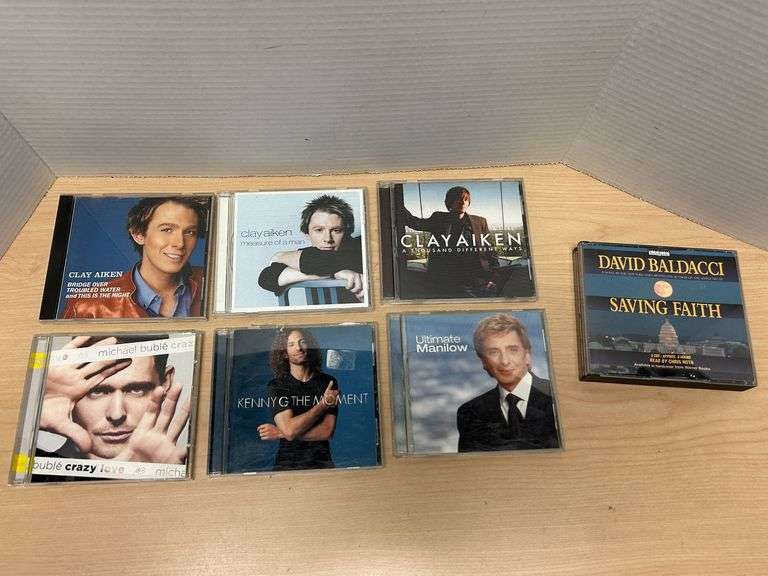 Clay Aiken, Michael Bublé, Kenny G & Barry Manilow CD Collection – 7 Titles