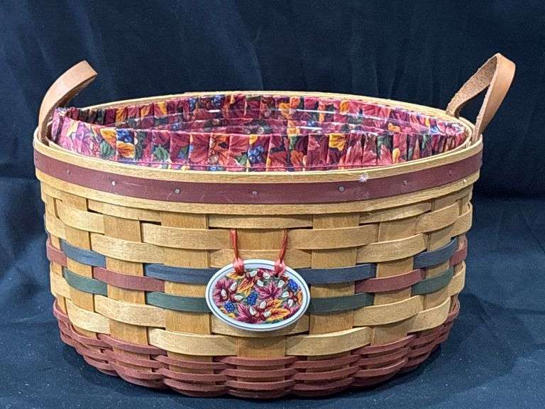 Longaberger Large Round Harvest Basket