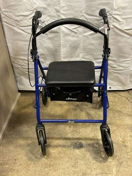 Drive Medical Rollator Walker with Seat & Storage