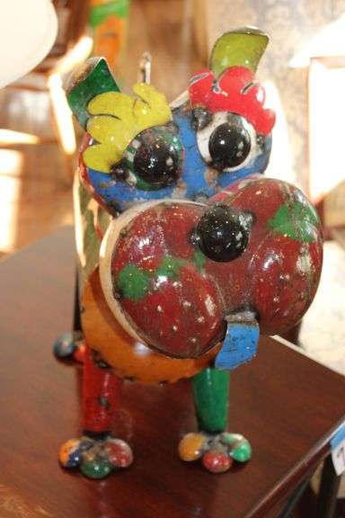 Metal Dog Sculpture