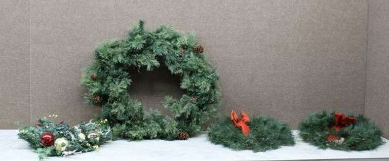 Four Artificial Wreaths
