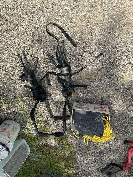 Bicycle Hitch-Mounted Rack with Accessories