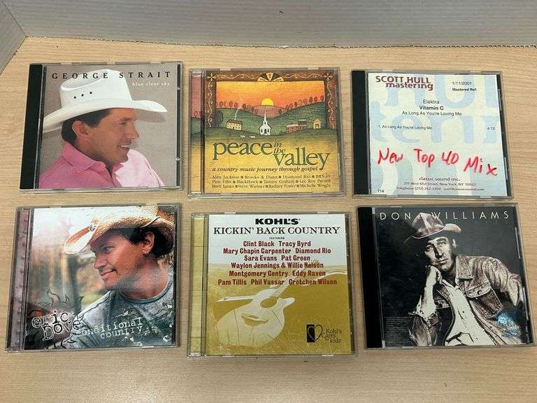 Country Music CD Collection – George Strait, Don Williams, Compilation Albums