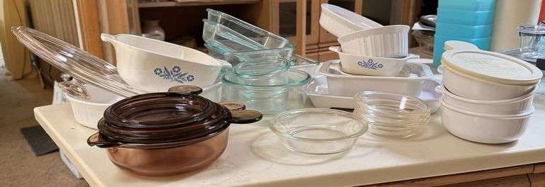 Glass and Ceramic Bakeware Including CorningWare and Pyrex