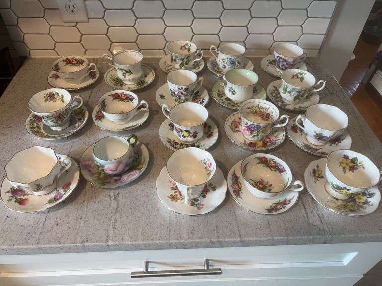 Beautiful Bone China Tea Cup Collection