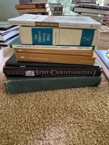 Stack of Six Religious and Theological Books