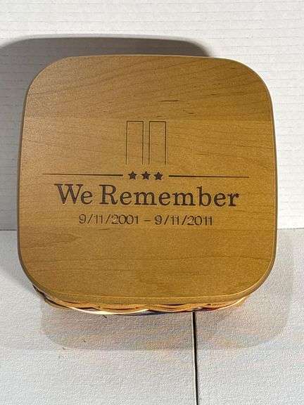 Longaberger Wooden 9/11 Commemorative Plaque