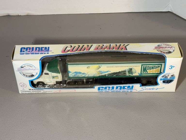 Golden Diecast Coin Bank