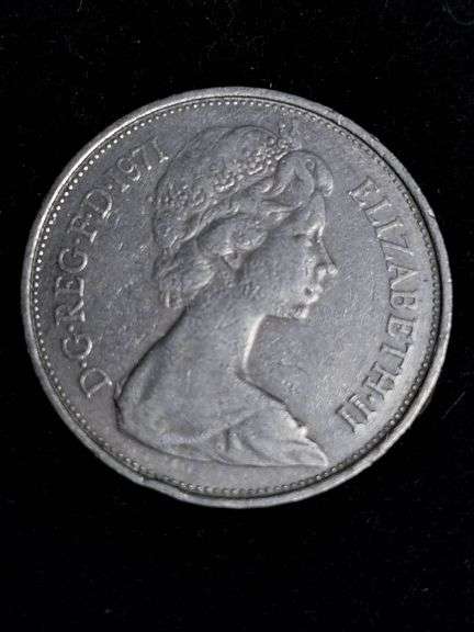 1971 British 10 New Pence Copper-Nickel Coin