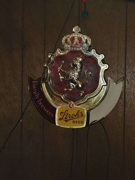 Stroh beer sign
