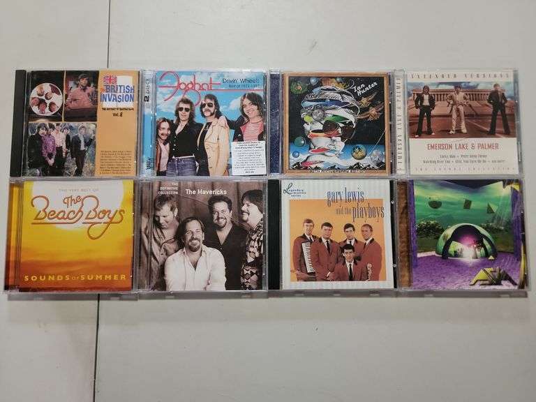 Assorted Cds Emerson Lake & Palmer, The Mavericks, Asia, Gary Lewis & The Playboys, Ian Hunter, Fogh