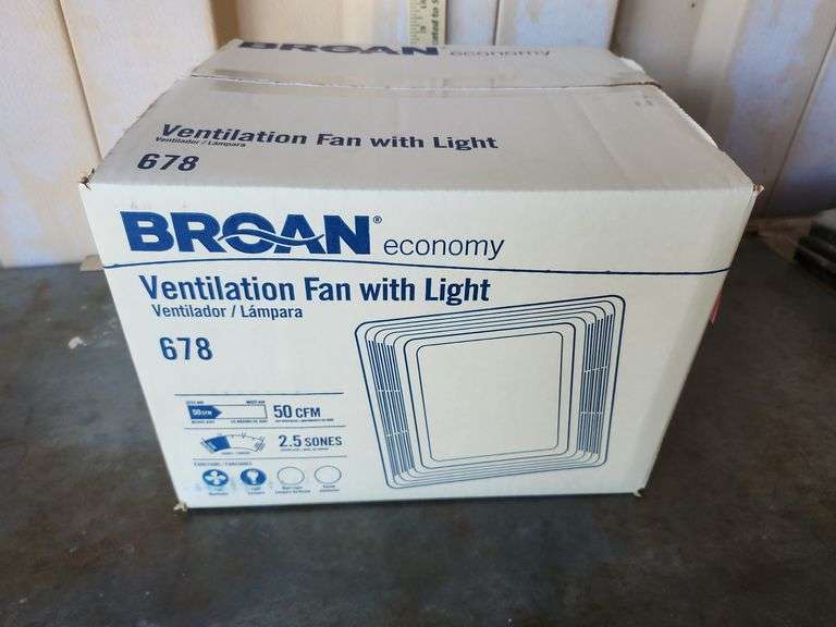 Broan Economy Ventilation Fan With Light New In Box