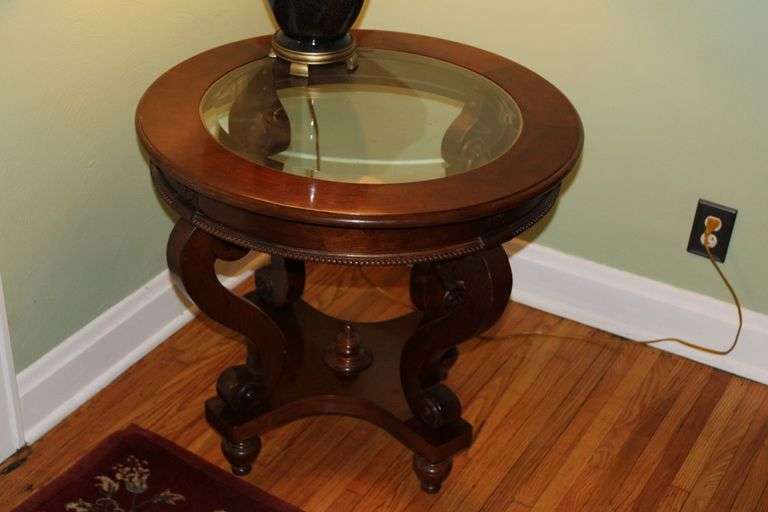 Round Glass Top Table