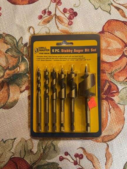 6pc Stubby Auger Bit Set