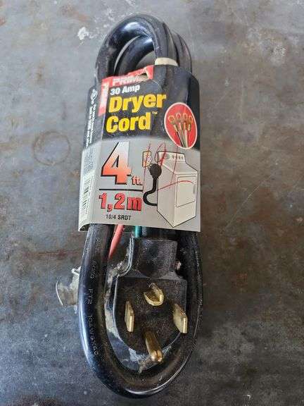 Prime 30 Amp Dryer Cord 4 Ft