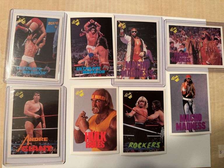 Lot of 1990 Classic WWF cards w/ Hulk Hogan