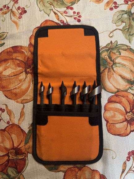 Ridgid Hex Shank 6 Piece Auger Bit Set w/Case
