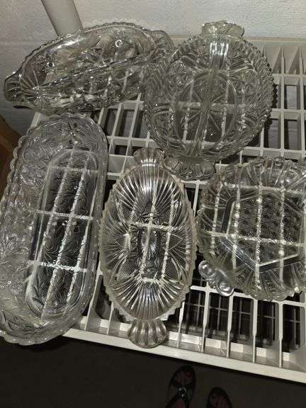 Clear glass pieces