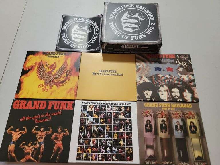 2016 Grand Funk Railroad Trunk Of Funk Vol. 2, 6 Disc Box Set W/Book