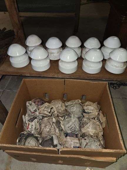 22 white insulators