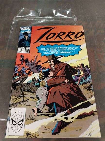 Zorro Vol. 1, No. 4, March 1991 Marvel Comic Book