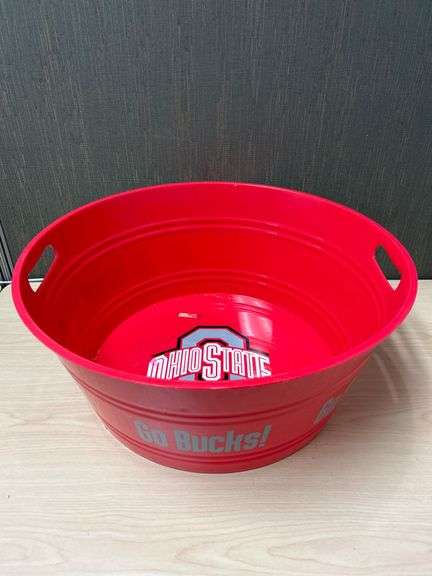 Ohio State Buckeyes Red Beverage Tub with Handles