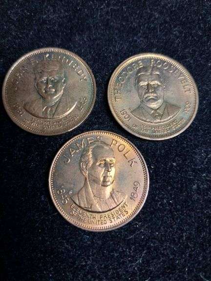 Three U.S. Presidential Commemorative Coins