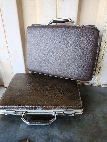2 Vintage Briefcases American Tourister & Escort