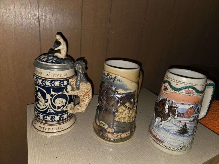 3 steins
