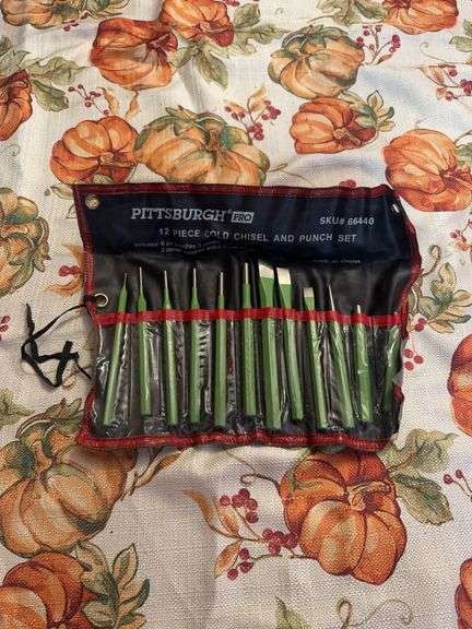 Pittsburgh Pro 12pc Cold Chisel And Punch Set