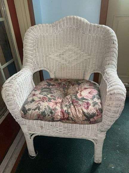 Wicker Chair with Cushion