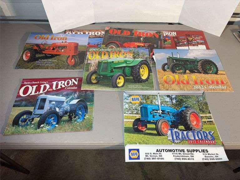 Seven Old Iron calendars +1